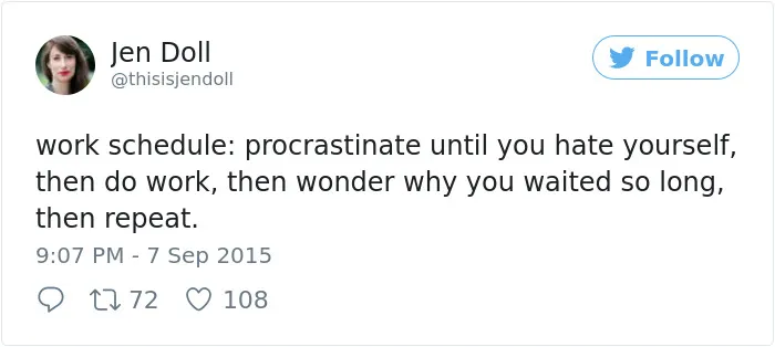 50 Hilarious Posts About Procrastination You Probably Shouldn't Be Reading Right Now