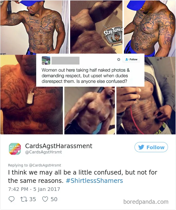 Woman Gets Sick Of Hypocritical Shirtless Men On Social Media, Starts Exposing Them One By One