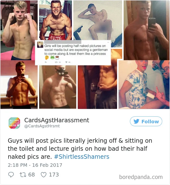 Woman Gets Sick Of Hypocritical Shirtless Men On Social Media, Starts Exposing Them One By One