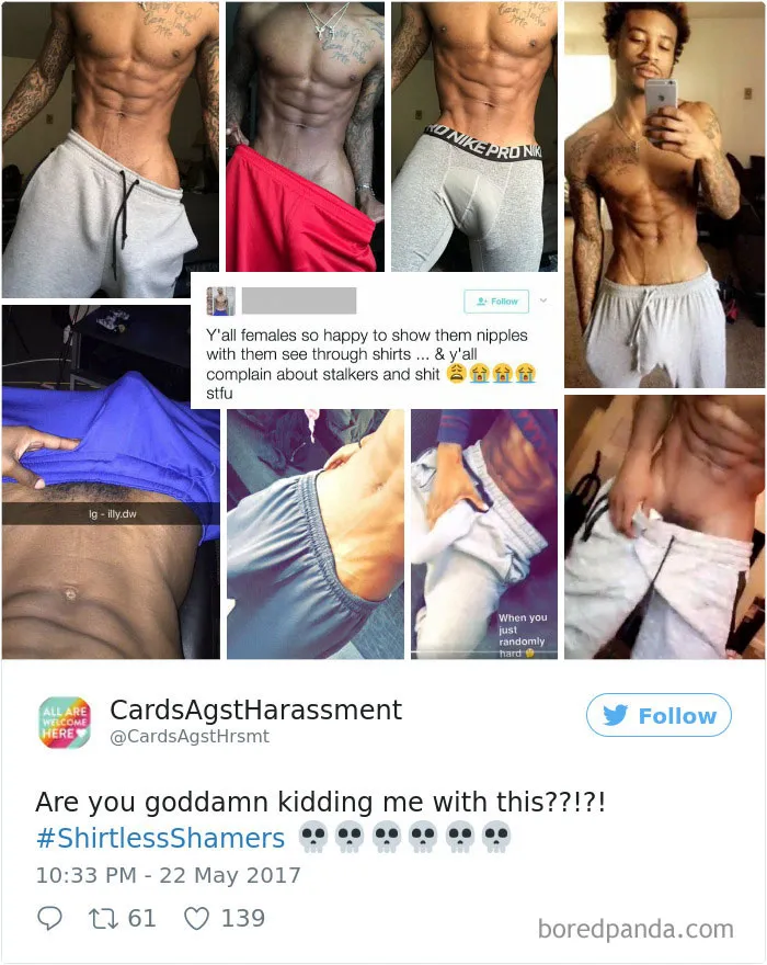 Woman Gets Sick Of Hypocritical Shirtless Men On Social Media, Starts Exposing Them One By One