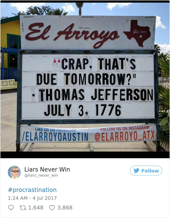 50 Hilarious Posts About Procrastination You Probably Shouldn't Be Reading Right Now