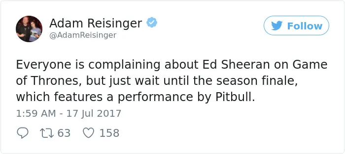 66 Of The Most Hilarious Reactions To Ed Sheeran’s Cameo In Game Of Thrones