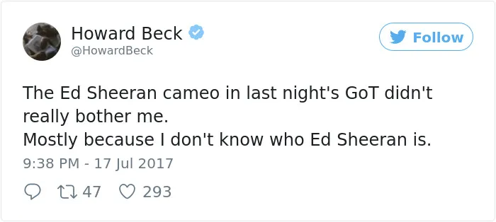 66 Of The Most Hilarious Reactions To Ed Sheeran’s Cameo In Game Of Thrones