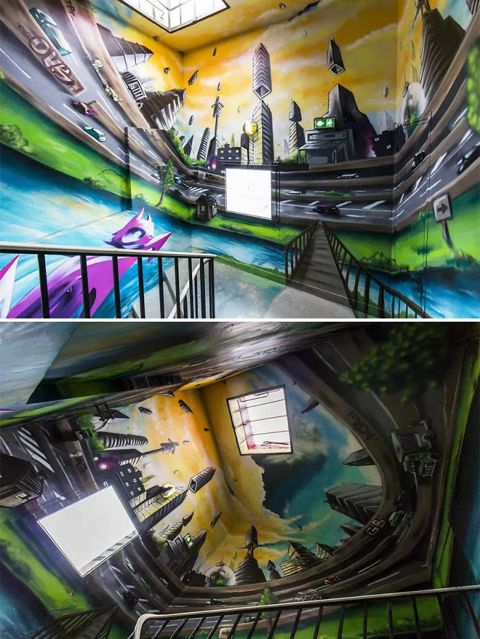 Esta escuela pidió a 100 grafiteros que la pintaran antes de ser renovada, y los resultados son mejores que cualquier renovación