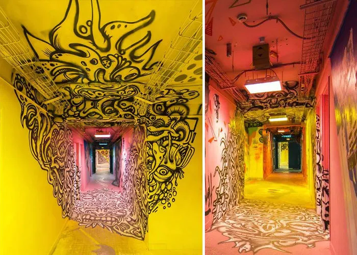 Esta escuela pidió a 100 grafiteros que la pintaran antes de ser renovada, y los resultados son mejores que cualquier renovación