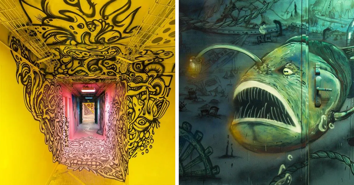 Esta escuela pidió a 100 grafiteros que la pintaran antes de ser renovada, y los resultados son mejores que cualquier renovación