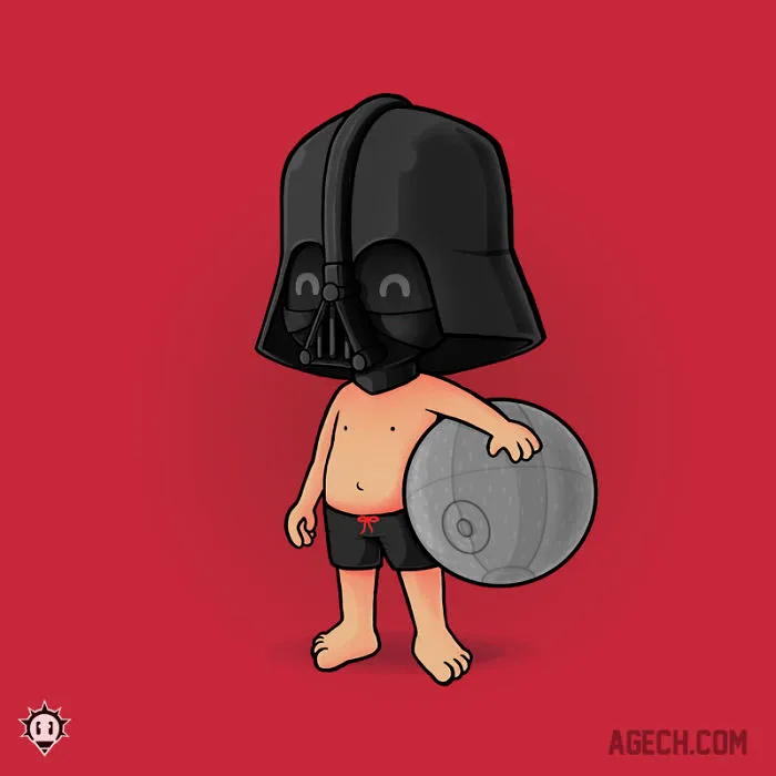 Little Vader Goes To The Sunny Side
