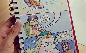 I Made A Comic About The 'Fitnessunicorn' And Me