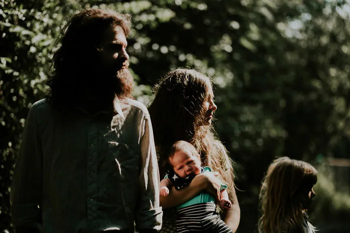 Young Romanian Family Living Beautifully In The Countryside