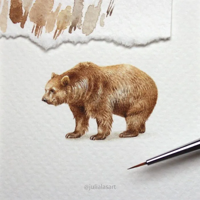 Empecé a hacer pinturas en miniatura porque no tenía tiempo para hacerlas más grandes, y ahora son mi pasión