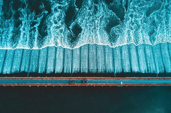 Motorbike Bridge Over River In Thailand (People - Finalist)