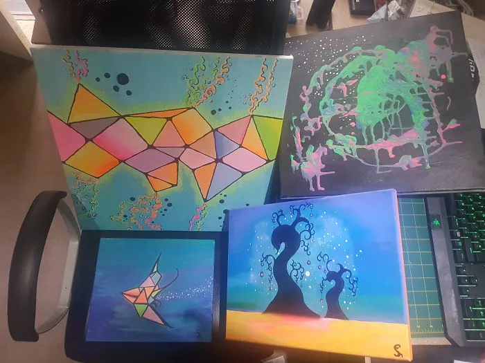 Art Made With A Focus On Vivid Dream Colours.