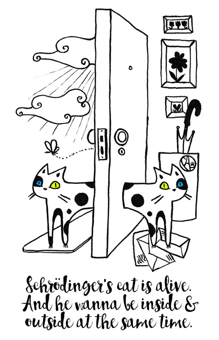 My Girlfriend Illustrates Our Life With 3 Cats And A Dog