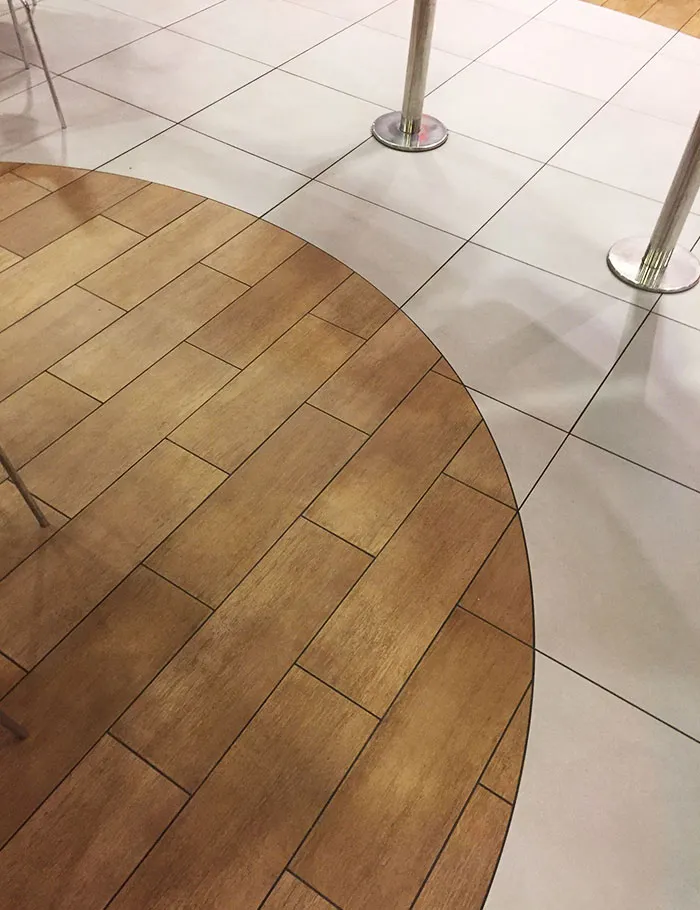 Transición perfecta entre distintos suelos