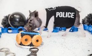 Meet Hercules, Our 6-Month-Old Pig Who Will Change The Way You Think About Pig Policemen
