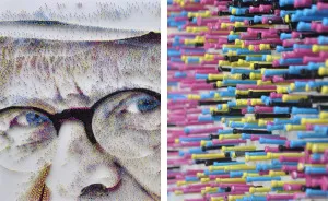I've Spent Over 1 Year Hammering 1000s Of Nails Into A Giant Portrait Of David Hockney