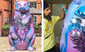 Doodling On A 5ft Foot Bear In 35 Hours