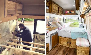 How We Transformed This Camper Van In 6 Weeks With Only £1000