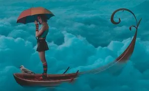 I'm A 16-Year-Old Artist Creating Blue Digital Artworks That Will Relax You