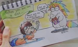 I Made A Comic About The 'Fitnessunicorn' And Me