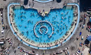 Spectacular Bird’s Eye View Of Extraordinary Pools In Budapest, Spa Capital Of The World, As You’ve Never Seen It Before