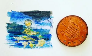 I Paint Miniature Watercolor Art For My 100-Day Drawing Challenge!