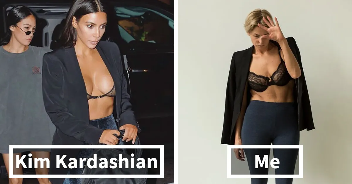 I Recreated Kim Kardashian's Outfits In Two Ways, Proving There Are Only A Few Steps From Horrible To Perfect