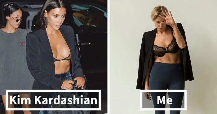 I Recreated Kim Kardashian's Outfits In Two Ways, Proving There Are Only A Few Steps From Horrible To Perfect