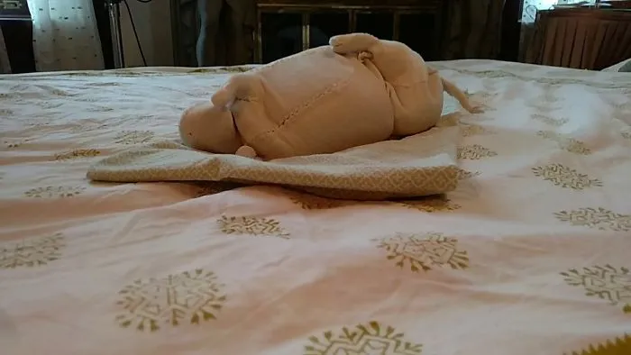 Olive Does Yoga So You Don't Have To: The Soft Sculpture Cat I Made Has Become My Alter Ego.