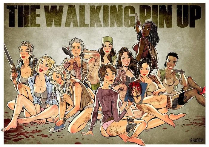 The Walking Dead Characters Turn Into Beautiful Pin Ups