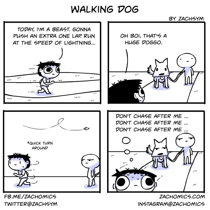 Some People Walk Their Police Dog
