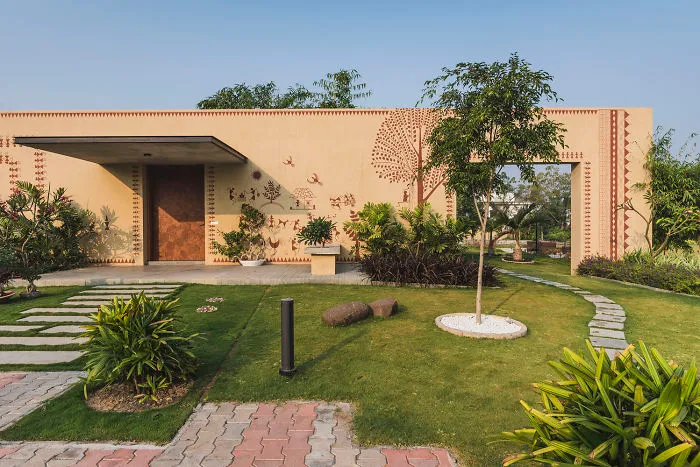 Warli Art Painting Adds A Charm To This Rural House