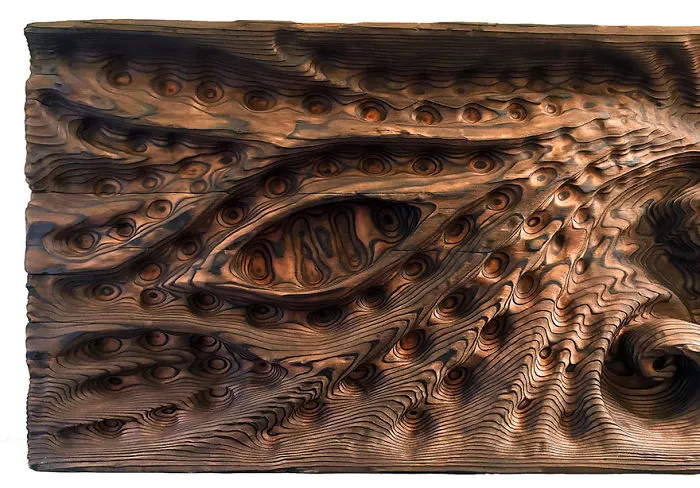 Artist Creates Unique Wood Sculptures Using An Ancient Woodworking Technique That He Saw In Visions