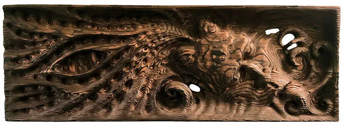 Artist Creates Unique Wood Sculptures Using An Ancient Woodworking Technique That He Saw In Visions