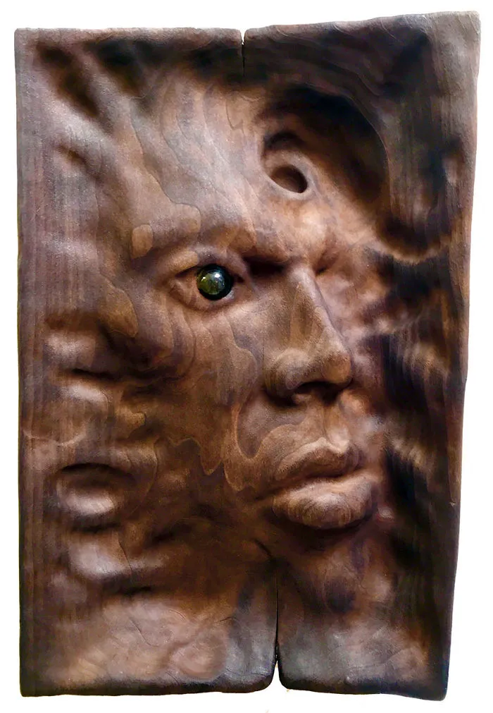 Artist Creates Unique Wood Sculptures Using An Ancient Woodworking Technique That He Saw In Visions