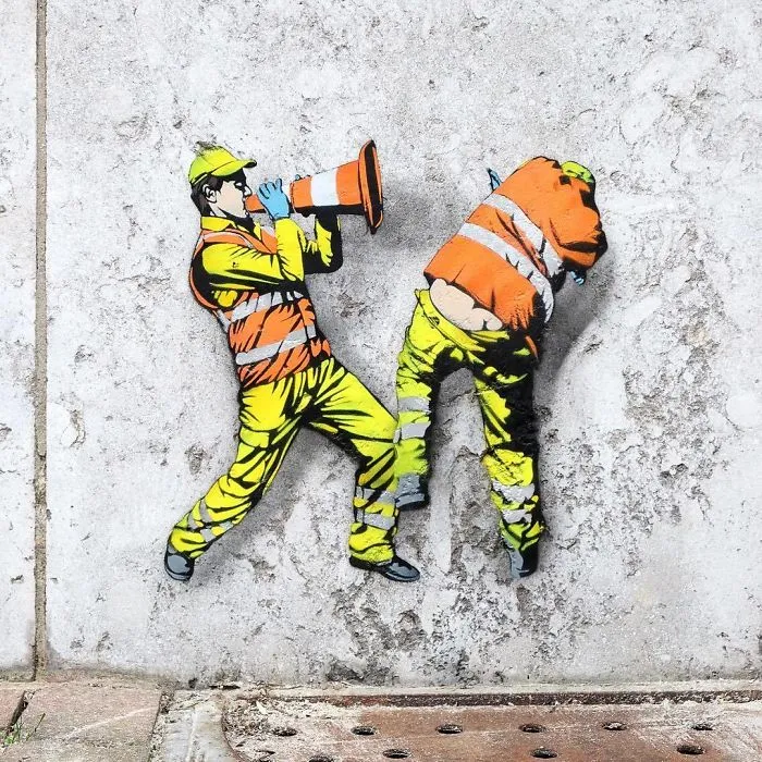 Secret Life Of Tiny Workers Revealed By This Belgium Street Artist