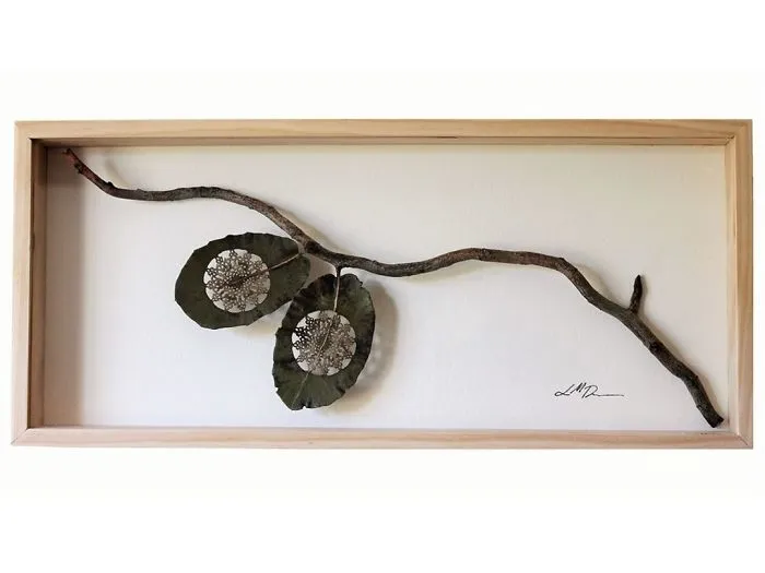 A Caterpillar Having Lunch Inspired Me To Start Creating Leaf Cutting Art