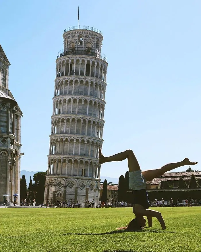 Just Casually Trying To Straighten Up Some Towers Using My Foot