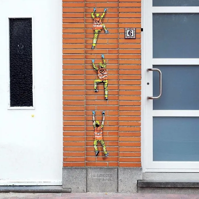 Secret Life Of Tiny Workers Revealed By This Belgium Street Artist