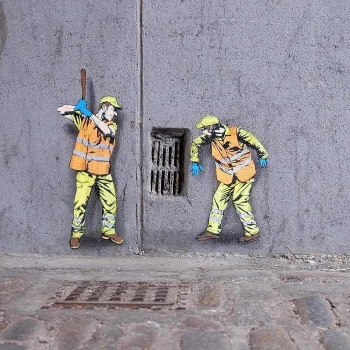 Secret Life Of Tiny Workers Revealed By This Belgium Street Artist