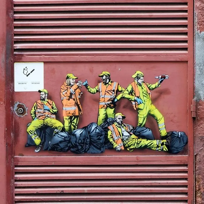 Secret Life Of Tiny Workers Revealed By This Belgium Street Artist