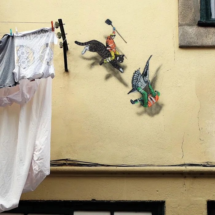 Secret Life Of Tiny Workers Revealed By This Belgium Street Artist