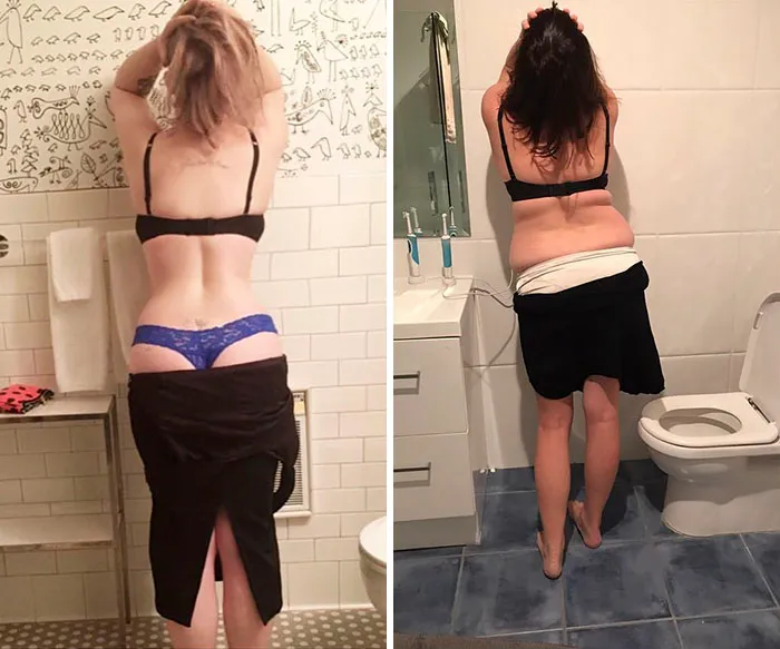 Woman Continues To Hilariously Recreate Celebrity Instagram Photos (76 Pics)