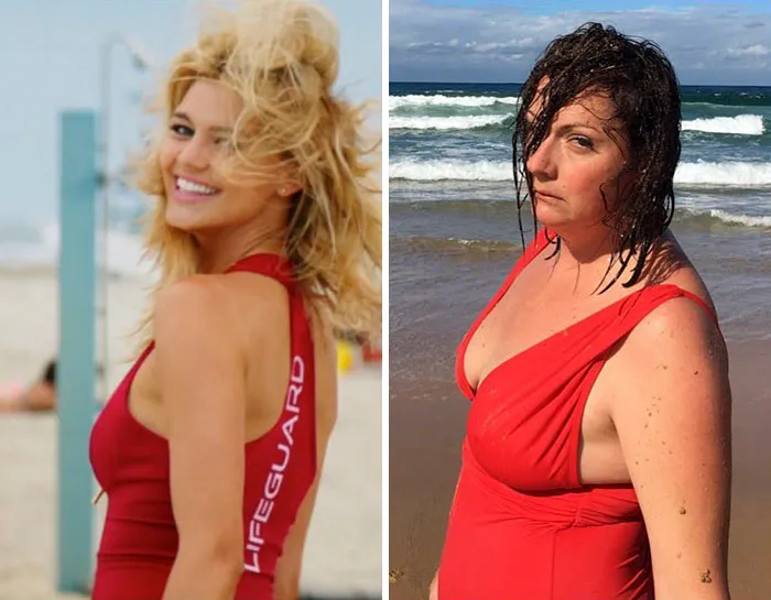 Woman Continues To Hilariously Recreate Celebrity Instagram Photos (76 Pics)