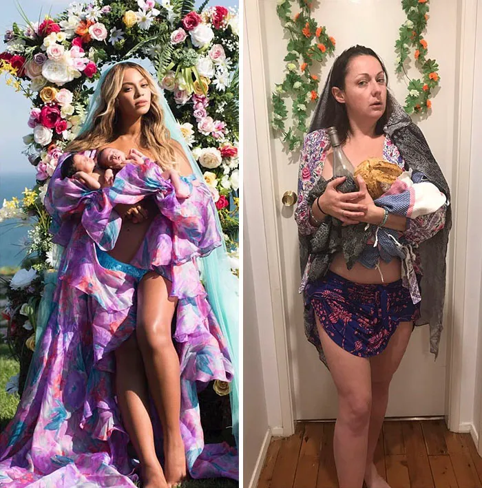 Esta comediante recrea de forma divertida las fotos de Instagram de los famosos (Parte 4)