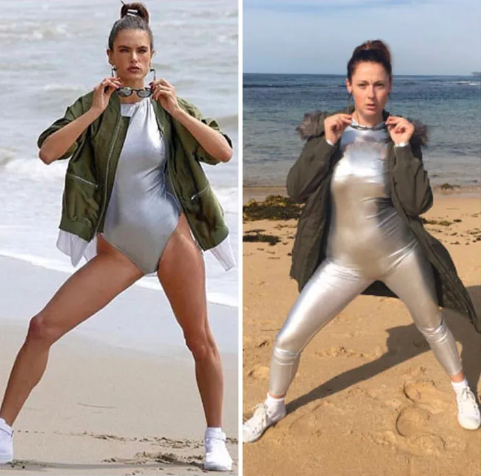 Esta comediante recrea de forma divertida las fotos de Instagram de los famosos (Parte 4)