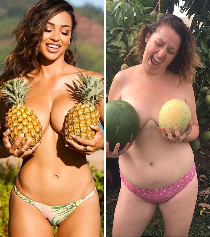 Woman Continues To Hilariously Recreate Celebrity Instagram Photos (76 Pics)