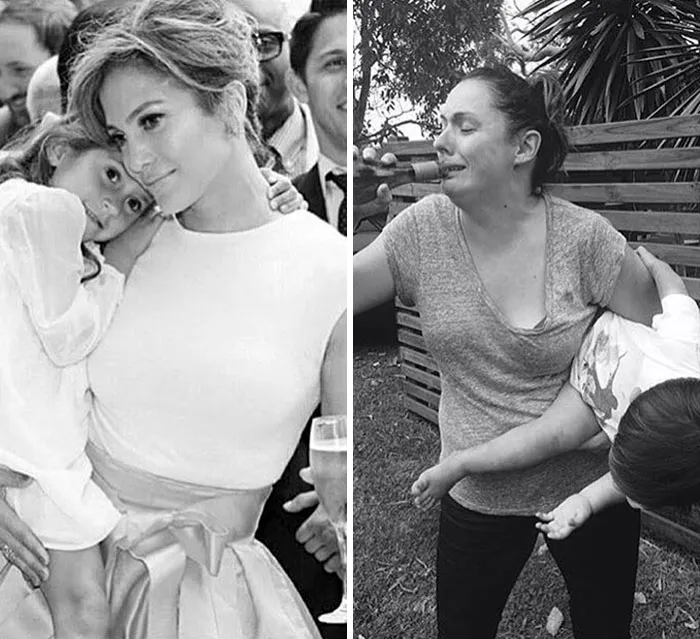 Esta comediante recrea de forma divertida las fotos de Instagram de los famosos (Parte 4)