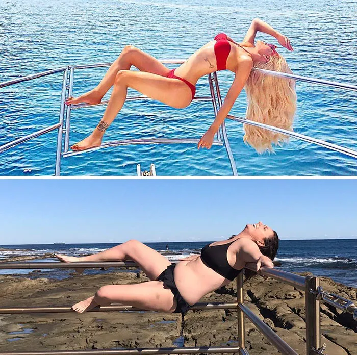 Esta comediante recrea de forma divertida las fotos de Instagram de los famosos (Parte 4)