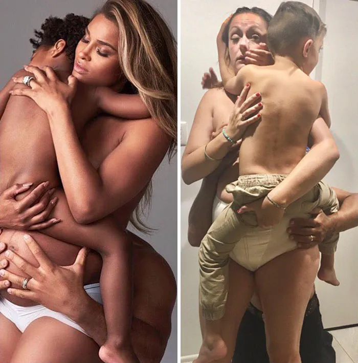 Esta comediante recrea de forma divertida las fotos de Instagram de los famosos (Parte 4)